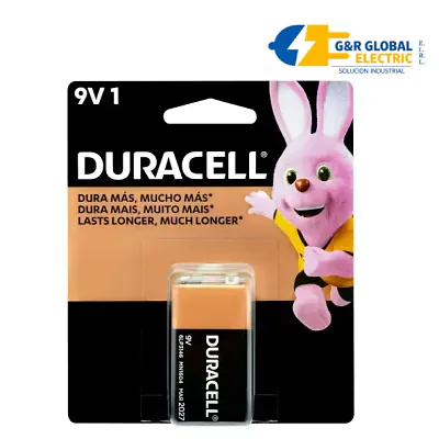 Batería alcalina cuadrada de 9 V para equipos Duracell