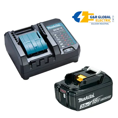 Batería de litio 3.0 Ah con cargador 18 V Makita