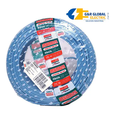 Cable NH-90 libre de halógenos 4 mm² azul Indeco
