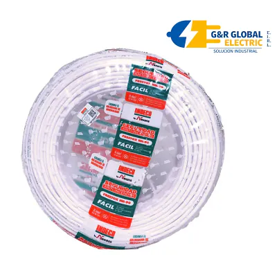 Cable NH-90 libre de halógenos 6 mm² blanco 450/750 V Indeco