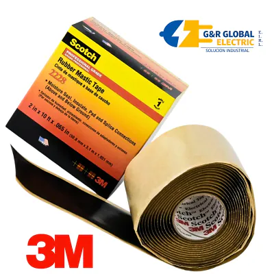 Cinta aislante autofundente Mastic Scotch 2228 2" x 3 m 3M