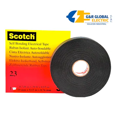 Cinta aislante autofundente Scotch 23 3/4" x 9.15 m 3M