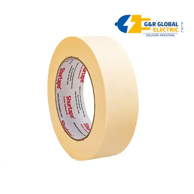 Cinta masking tape crepé 2" x 55 yardas Shurtape