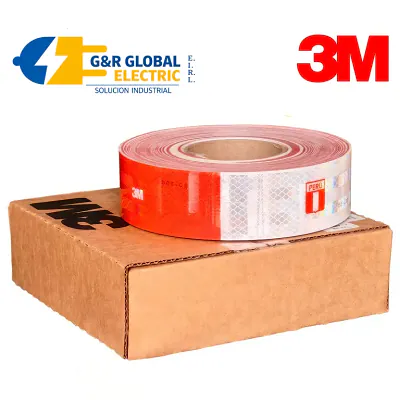 Cinta reflectiva blanca 2" x 50 yardas (45.7 m) 3M