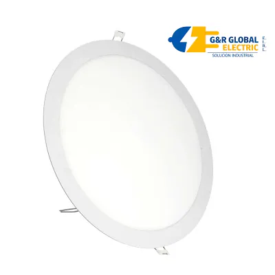 Downlight LED circular empotrable 24 W 6000 K blanco