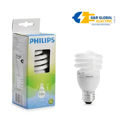 Foco ahorrador espiral Economy Twister 23 W Philips