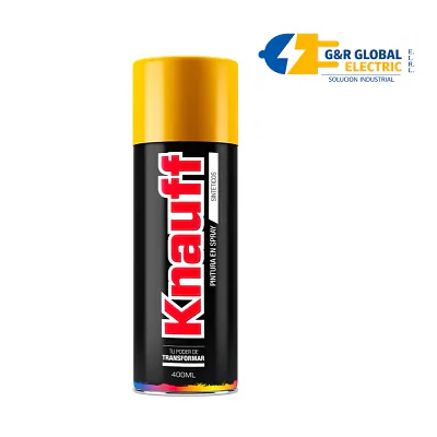 Pintura en spray esmalte amarillo Caterpillar Knauf