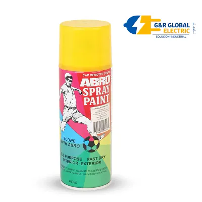 Pintura en spray esmalte amarillo limón 053C ABRO