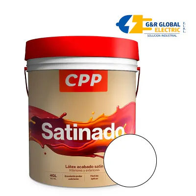 Pintura látex blanco RAL 9016 matizado x4 galones Pato CPP