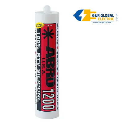 Silicona transparente antihongos 1200 en cartucho Abro