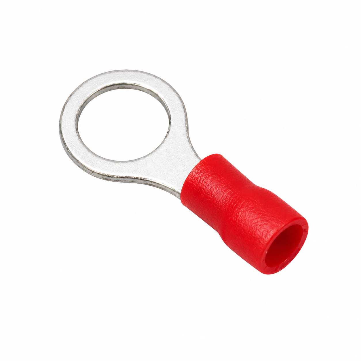 TERMINAL AISLADO TIPO OJAL ROJO 1/4 (CABLE 22-16 AWG) VF1.25-6 